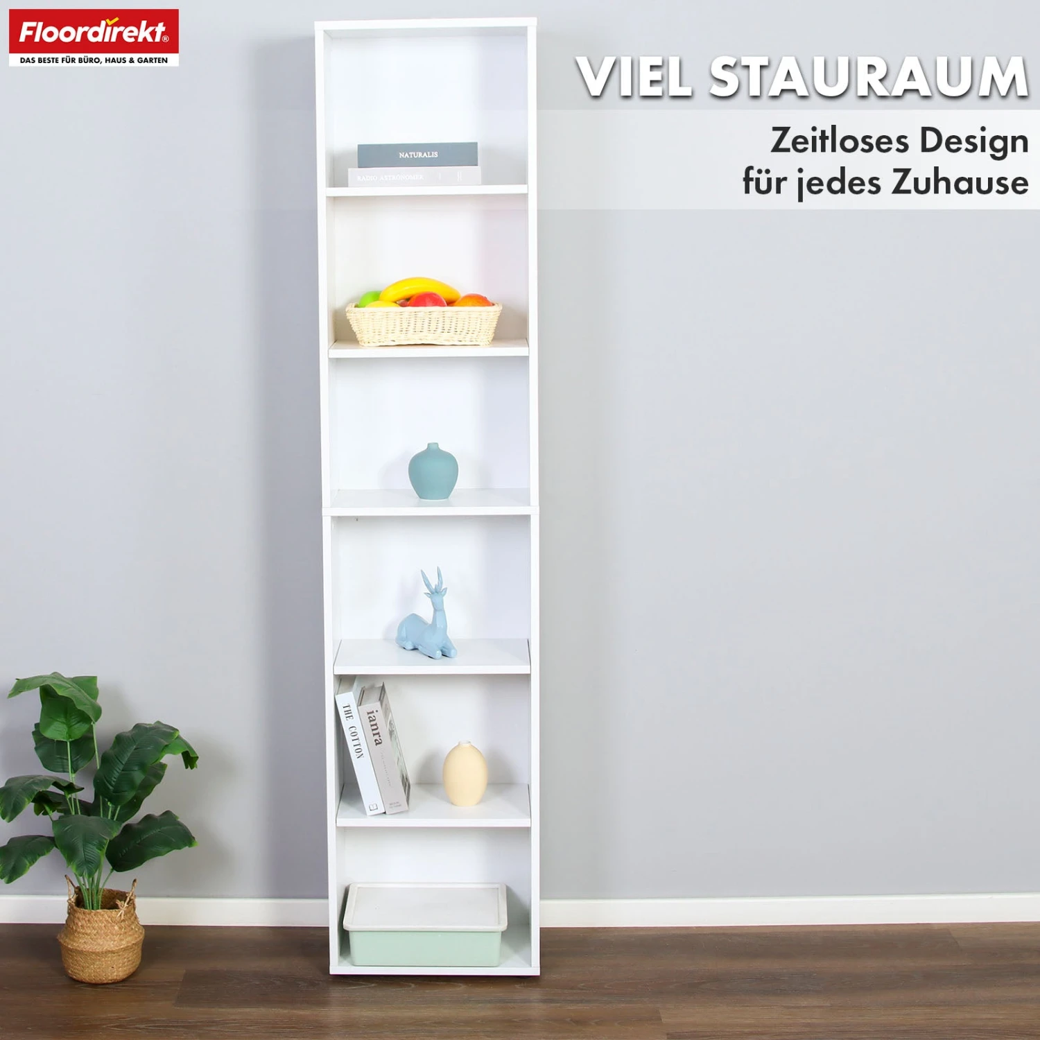 Bücherregal | Maine | Weißes Standregal Aus Holz Mit 3/4/6 Etagen | Offen & Platzsparend Für Wohnzimmer, Büro & Mehr 22 Bücherregal | Maine | Weißes Standregal Aus Holz Mit 3/4/6 Etagen | Offen & Platzsparend Für Wohnzimmer, Büro & Mehr – Bild 20