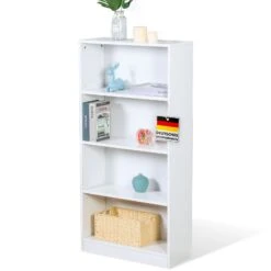 Bücherregal | Maine | Weißes Standregal Aus Holz Mit 3/4/6 Etagen | Offen & Platzsparend Für Wohnzimmer, Büro & Mehr 30 Bücherregal | Maine | Weißes Standregal Aus Holz Mit 3/4/6 Etagen | Offen & Platzsparend Für Wohnzimmer, Büro & Mehr -Floordirekt BuecherregalMaine 9