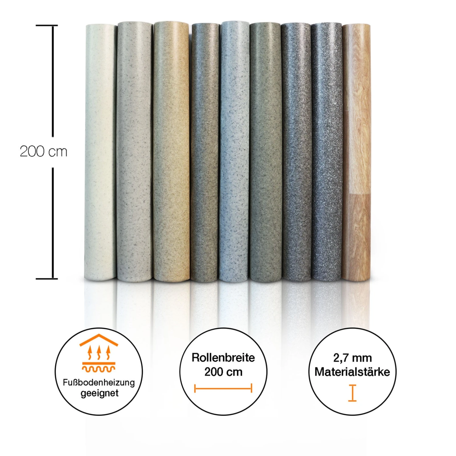 CV Belag Spark | OAK Westwood S02 | Extra Abriebsfester PVC Bodenbelag 7 CV Belag Spark | OAK Westwood S02 | Extra Abriebsfester PVC Bodenbelag – Bild 5