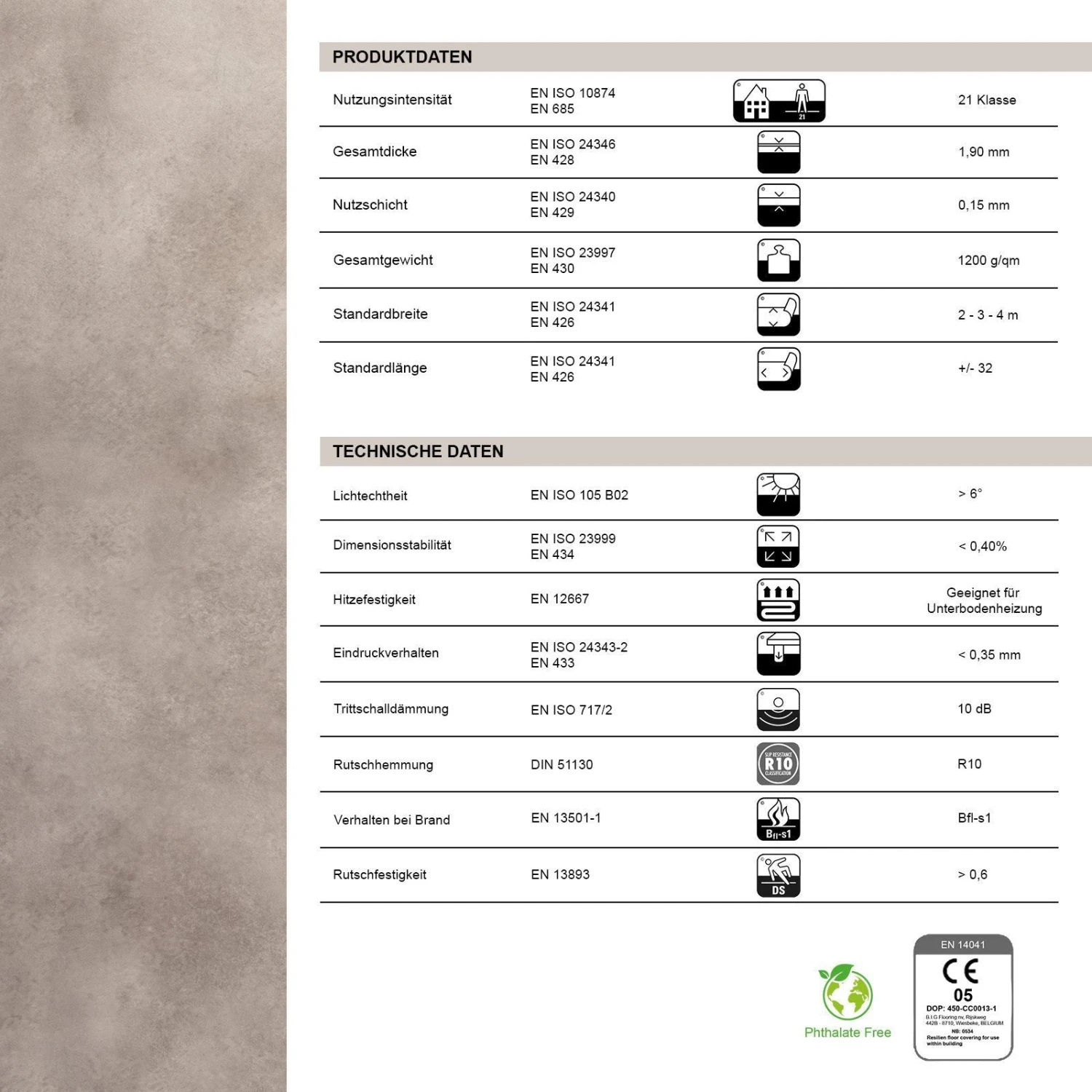CV-Belag Atlantic | Midas 741M | Extra Abriebsfester PVC Bodenbelag 9 CV-Belag Atlantic | Midas 741M | Extra Abriebsfester PVC Bodenbelag – Bild 7