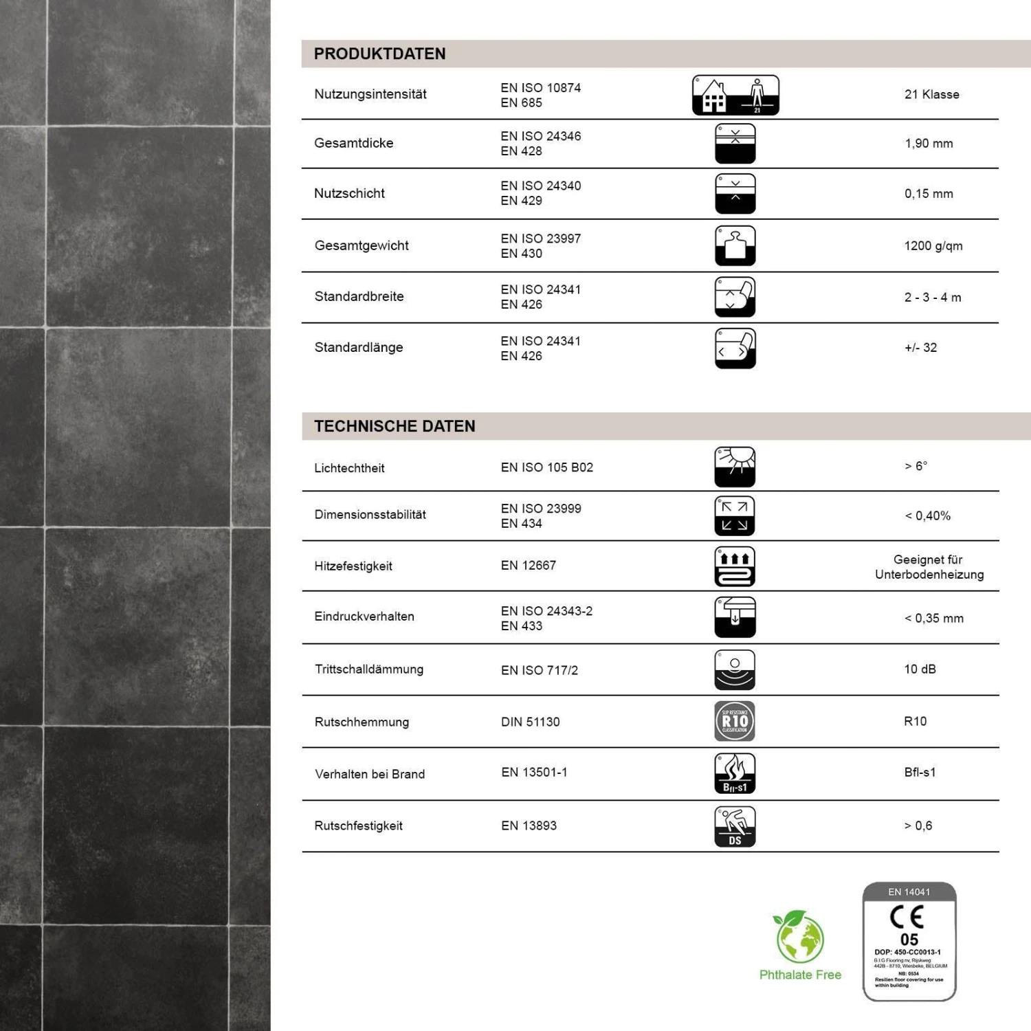 CV-Belag Atlantic | Zala 970D | Extra Abriebsfester PVC Bodenbelag 9 CV-Belag Atlantic | Zala 970D | Extra Abriebsfester PVC Bodenbelag – Bild 7
