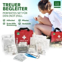 Erste-Hilfe-Tasche | Für Freizeit Und Sport | 94 Teile -Floordirekt CasaPura ErsteHilfeTasche DIN13164 2022 4