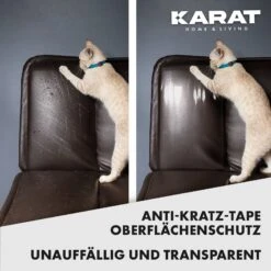 Katzen Kratzschutz | Selbstklebende Kratzfolie | Trainingsklebeband | Möbelschutz | Transparent | 15 M X 10 Cm 14 Katzen Kratzschutz | Selbstklebende Kratzfolie | Trainingsklebeband | Möbelschutz | Transparent | 15 M X 10 Cm -Floordirekt Catclawtape 3.Compare CatclawTape Selbstklebend