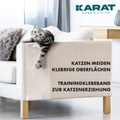 Katzen Kratzschutz | Selbstklebende Kratzfolie | Trainingsklebeband | Möbelschutz | Transparent | 15 M X 10 Cm 15 Katzen Kratzschutz | Selbstklebende Kratzfolie | Trainingsklebeband | Möbelschutz | Transparent | 15 M X 10 Cm -Floordirekt Catclawtape 8.Applyimage CatclawTape Selbstklebend