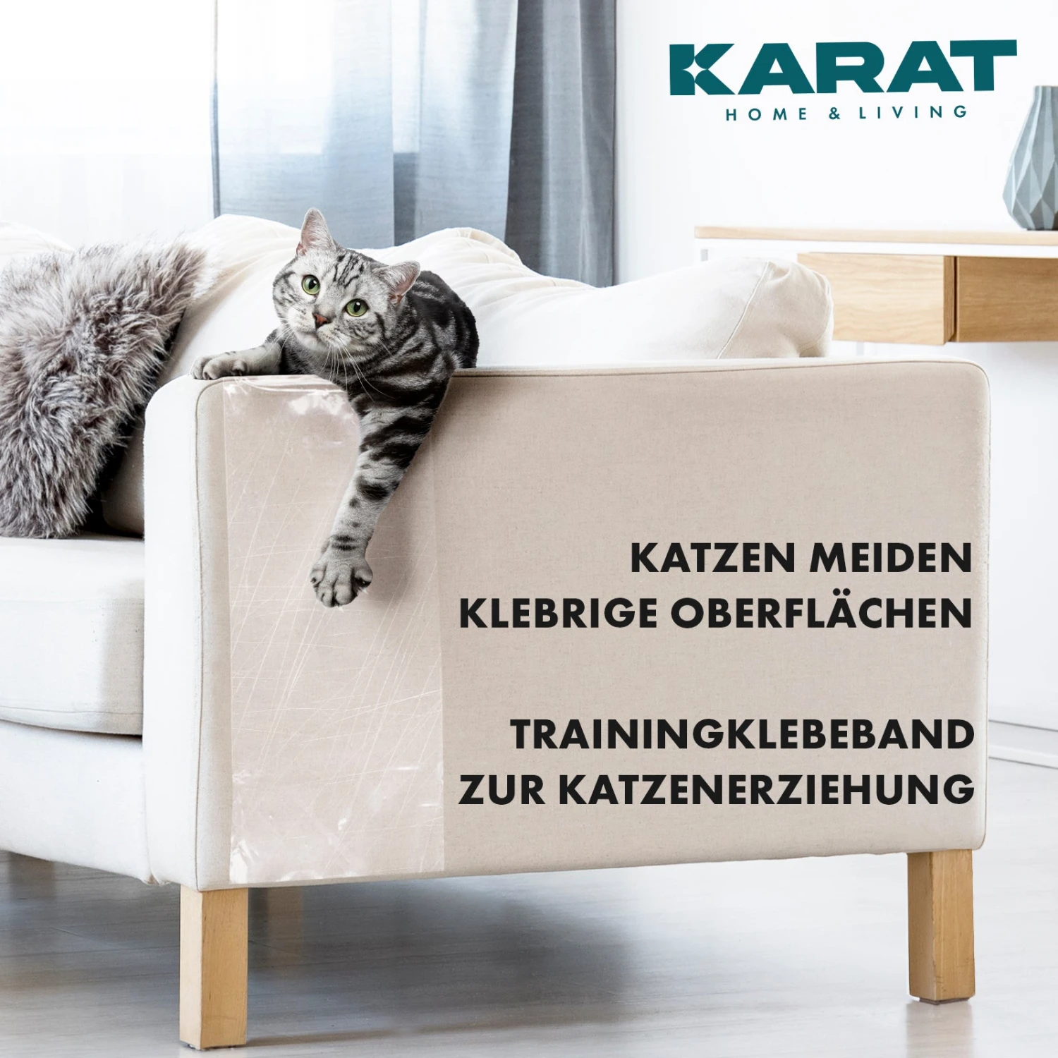 Katzen Kratzschutz | Selbstklebende Kratzfolie | Trainingsklebeband | Möbelschutz | Transparent | 15 M X 10 Cm 9 Katzen Kratzschutz | Selbstklebende Kratzfolie | Trainingsklebeband | Möbelschutz | Transparent | 15 M X 10 Cm – Bild 7