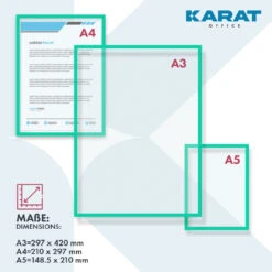 Dokumentenhalter | Magnetisch | In DIN A3-, A4- Oder A5-Format | 5er-Set 39 Dokumentenhalter | Magnetisch | In DIN A3-, A4- Oder A5-Format | 5er-Set -Floordirekt Dokumentenhalter Artboard Green DINformate