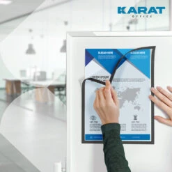 Dokumentenhalter | Magnetisch | In DIN A3-, A4- Oder A5-Format | 5er-Set 34 Dokumentenhalter | Magnetisch | In DIN A3-, A4- Oder A5-Format | 5er-Set -Floordirekt Dokumentenhalter Artboard Grey lifestyle