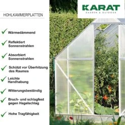 Doppelstegplatte | 60,5 X 121 Cm | Polycarbonat | Für Heimwerken & Konstruktion 24 Doppelstegplatte | 60,5 X 121 Cm | Polycarbonat | Für Heimwerken & Konstruktion -Floordirekt Doppelstegplatte 16mm 3.16mm text