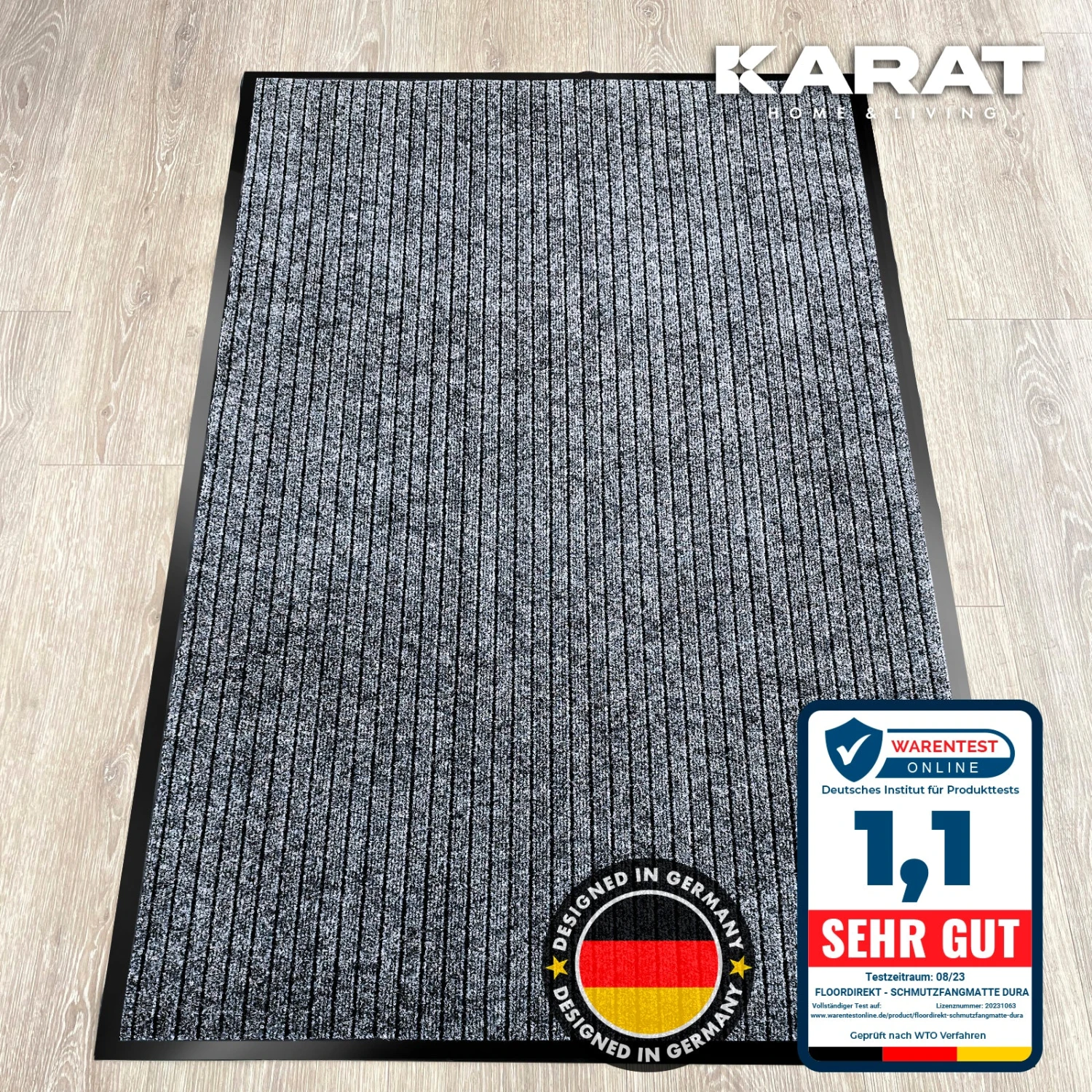 Schmutzfangmatte Dura | Fußmatte Mit Rutschfester Rückseite | Robust Und Pflegeleicht | In Vielen Farben & Größen 5 Schmutzfangmatte Dura | Fußmatte Mit Rutschfester Rückseite | Robust Und Pflegeleicht | In Vielen Farben & Größen – Bild 3