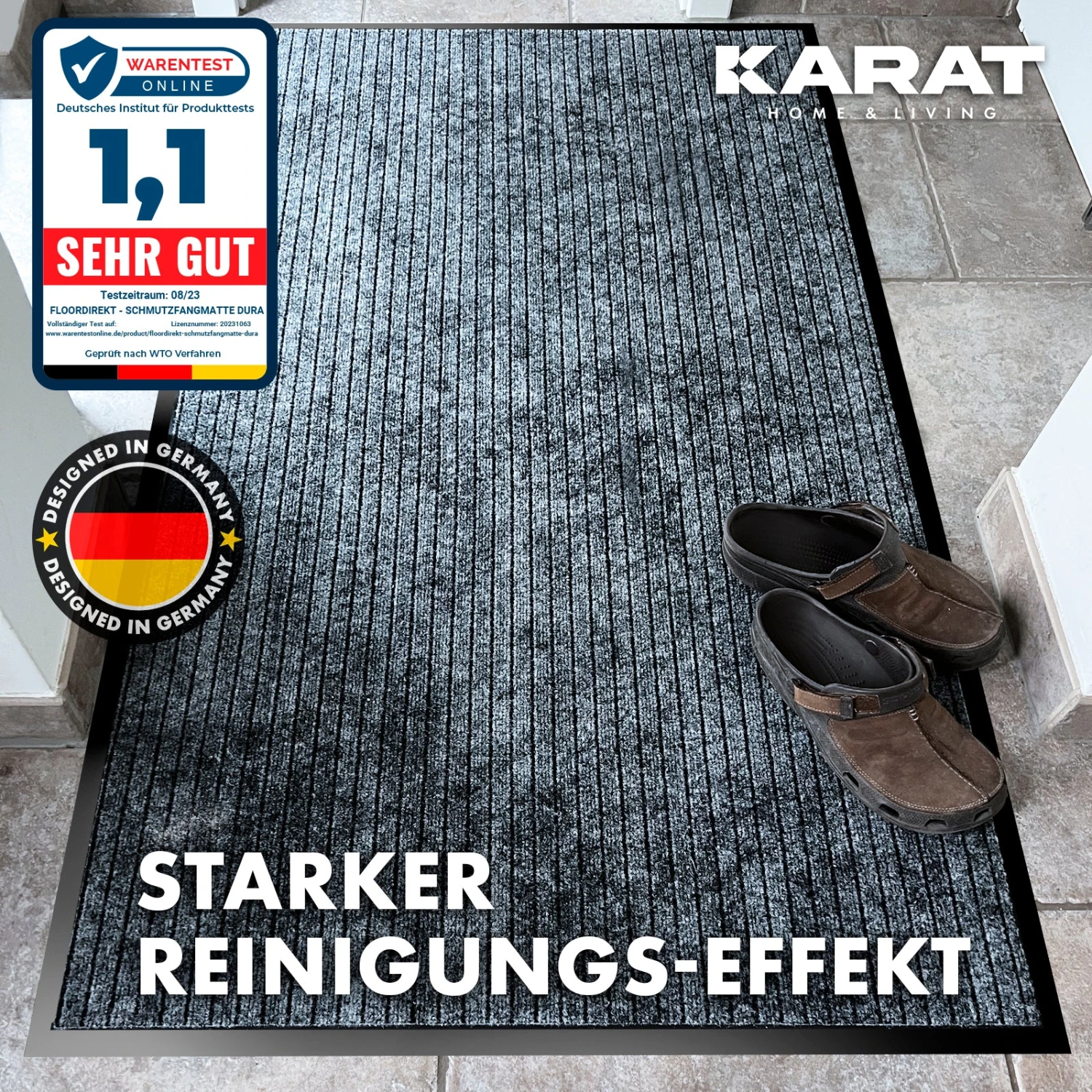 Schmutzfangmatte Dura | Fußmatte Mit Rutschfester Rückseite | Robust Und Pflegeleicht | In Vielen Farben & Größen 8 Schmutzfangmatte Dura | Fußmatte Mit Rutschfester Rückseite | Robust Und Pflegeleicht | In Vielen Farben & Größen – Bild 6