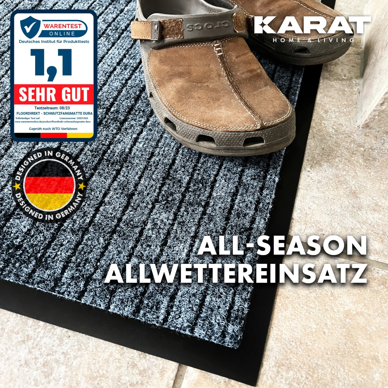 Schmutzfangmatte Dura | Fußmatte Mit Rutschfester Rückseite | Robust Und Pflegeleicht | In Vielen Farben & Größen 9 Schmutzfangmatte Dura | Fußmatte Mit Rutschfester Rückseite | Robust Und Pflegeleicht | In Vielen Farben & Größen – Bild 7