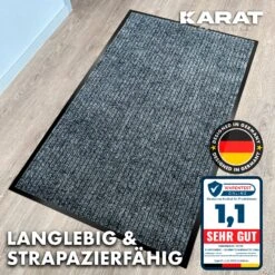 Schmutzfangmatte Dura | Fußmatte Mit Rutschfester Rückseite | Robust Und Pflegeleicht | In Vielen Farben & Größen 30 Schmutzfangmatte Dura | Fußmatte Mit Rutschfester Rückseite | Robust Und Pflegeleicht | In Vielen Farben & Größen -Floordirekt Dura Schmutzfangmatte07 NEU 6.Antrazite