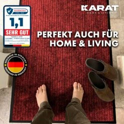 Schmutzfangmatte Dura | Fußmatte Mit Rutschfester Rückseite | Robust Und Pflegeleicht | In Vielen Farben & Größen 35 Schmutzfangmatte Dura | Fußmatte Mit Rutschfester Rückseite | Robust Und Pflegeleicht | In Vielen Farben & Größen -Floordirekt Dura Schmutzfangmatte11 NEU 7.Rot apply1