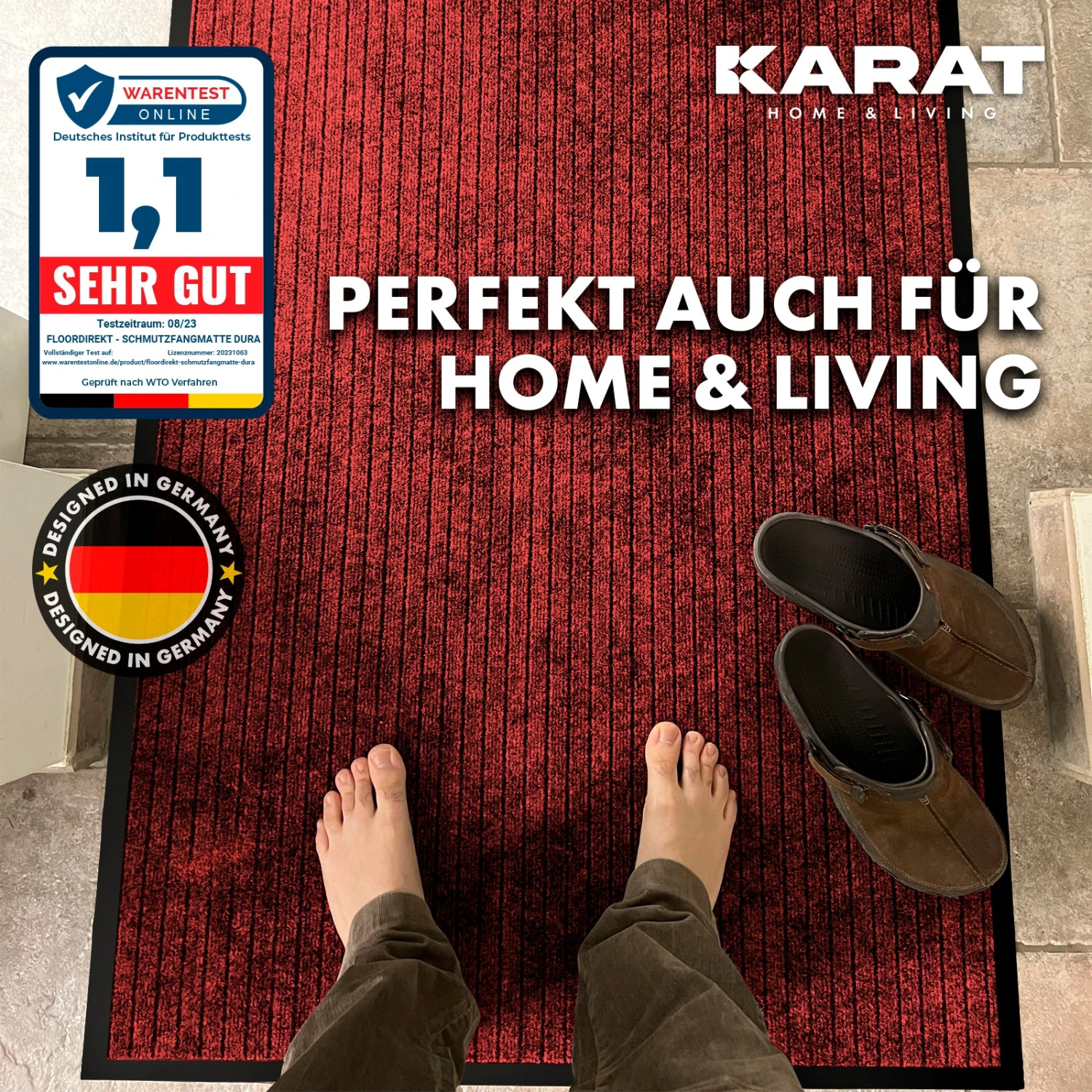 Schmutzfangmatte Dura | Fußmatte Mit Rutschfester Rückseite | Robust Und Pflegeleicht | In Vielen Farben & Größen 16 Schmutzfangmatte Dura | Fußmatte Mit Rutschfester Rückseite | Robust Und Pflegeleicht | In Vielen Farben & Größen – Bild 14