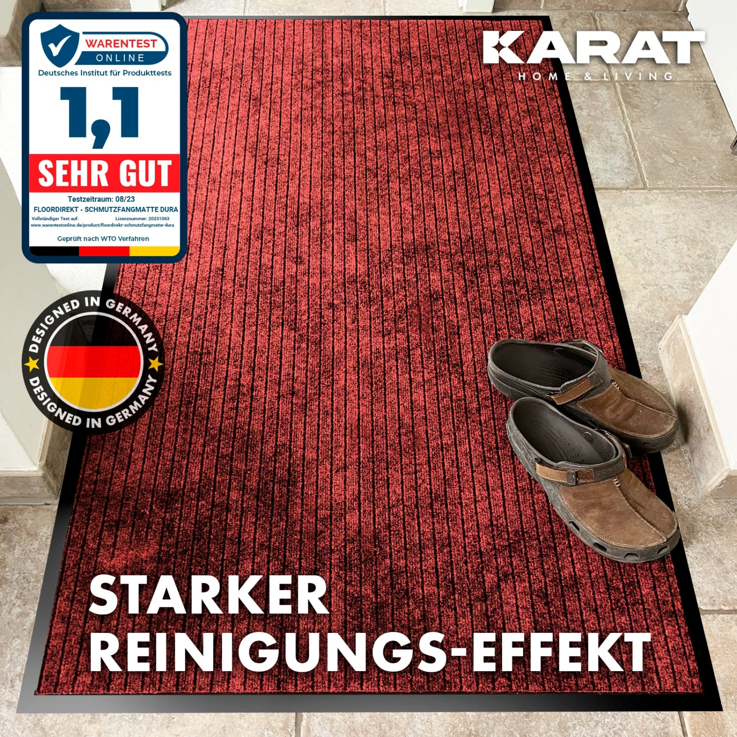 Schmutzfangmatte Dura | Fußmatte Mit Rutschfester Rückseite | Robust Und Pflegeleicht | In Vielen Farben & Größen 17 Schmutzfangmatte Dura | Fußmatte Mit Rutschfester Rückseite | Robust Und Pflegeleicht | In Vielen Farben & Größen – Bild 15