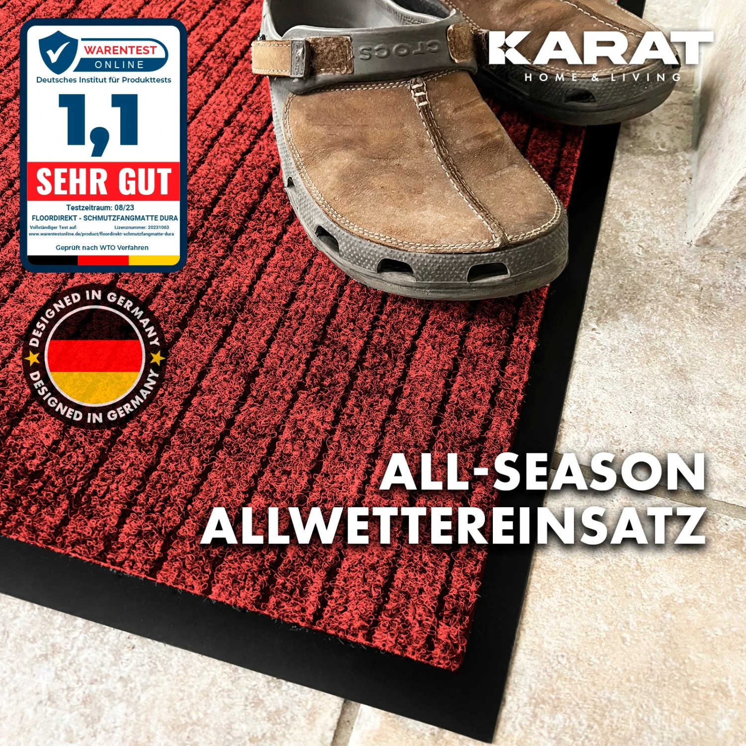 Schmutzfangmatte Dura | Fußmatte Mit Rutschfester Rückseite | Robust Und Pflegeleicht | In Vielen Farben & Größen 18 Schmutzfangmatte Dura | Fußmatte Mit Rutschfester Rückseite | Robust Und Pflegeleicht | In Vielen Farben & Größen – Bild 16