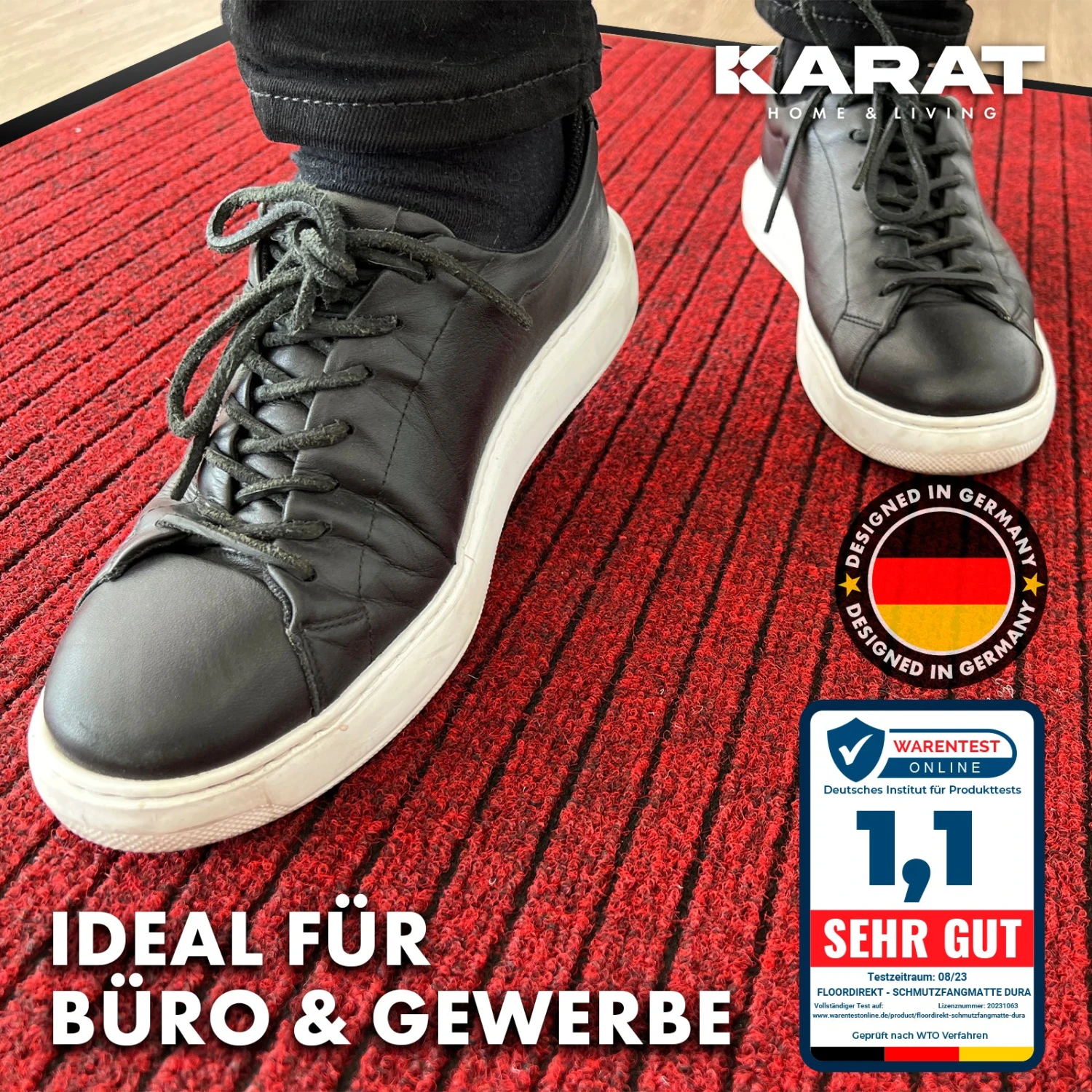 Schmutzfangmatte Dura | Fußmatte Mit Rutschfester Rückseite | Robust Und Pflegeleicht | In Vielen Farben & Größen 19 Schmutzfangmatte Dura | Fußmatte Mit Rutschfester Rückseite | Robust Und Pflegeleicht | In Vielen Farben & Größen – Bild 17