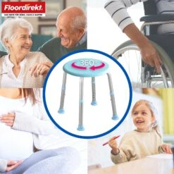 Dusch- Und Badhocker | Pedro | Höhenverstellbar & 360° Drehbar | Rutschfest & Belastbar Bis 150 kg 15 Dusch- Und Badhocker | Pedro | Höhenverstellbar & 360° Drehbar | Rutschfest & Belastbar Bis 150 kg -Floordirekt DuschhockerDrehbarPedro Artboard7copy 112f9cdb fb4c 49ad 8abc 3f6c9220c6aa