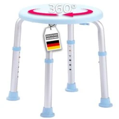 Dusch- Und Badhocker | Pedro | Höhenverstellbar & 360° Drehbar | Rutschfest & Belastbar Bis 150 kg