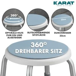 Dusch- Und Badhocker Peter | Um 360 Grad Drehbar | Höhenverstellbar | Anti-Rutsch-Gummifüße | Belastbar Bis 150kg 14 Dusch- Und Badhocker Peter | Um 360 Grad Drehbar | Höhenverstellbar | Anti-Rutsch-Gummifüße | Belastbar Bis 150kg -Floordirekt DuschhockerDrehbarPeter Artboard6