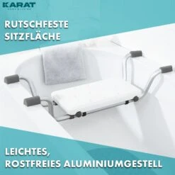 Badewannensitz | Levi | Verstellbarer & Rutschfester Sitz Aus Aluminium | Belastbar Bis 150 Kg 11 Badewannensitz | Levi | Verstellbarer & Rutschfester Sitz Aus Aluminium | Belastbar Bis 150 Kg -Floordirekt Duschstuhl 2.Badewannensitz Levi