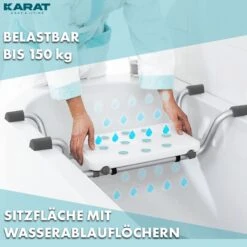 Badewannensitz | Levi | Verstellbarer & Rutschfester Sitz Aus Aluminium | Belastbar Bis 150 Kg 15 Badewannensitz | Levi | Verstellbarer & Rutschfester Sitz Aus Aluminium | Belastbar Bis 150 Kg -Floordirekt Duschstuhl 6.Badewannensitz Levi