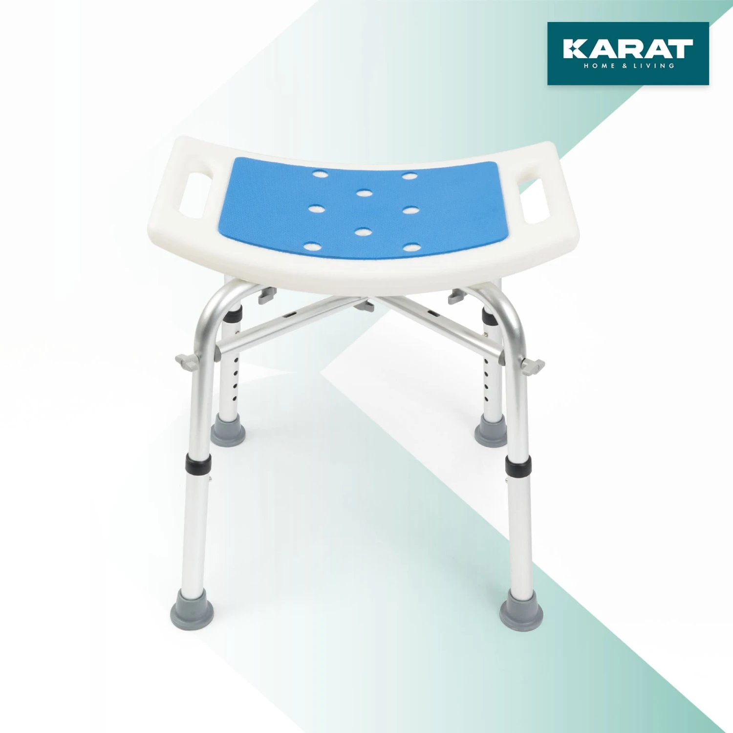 Dusch- Und Badhocker Sonja | Höhenverstellbar | Mit Querverstrebungen | Anti-Rutsch-Gummifüße | Belastbar Bis 180 Kg 5 Dusch- Und Badhocker Sonja | Höhenverstellbar | Mit Querverstrebungen | Anti-Rutsch-Gummifüße | Belastbar Bis 180 Kg – Bild 3