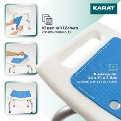 Dusch- Und Badhocker Sonja | Höhenverstellbar | Mit Querverstrebungen | Anti-Rutsch-Gummifüße | Belastbar Bis 180 Kg 15 Dusch- Und Badhocker Sonja | Höhenverstellbar | Mit Querverstrebungen | Anti-Rutsch-Gummifüße | Belastbar Bis 180 Kg -Floordirekt Duschstuhl Sticker 2113361c 6378 4f35 8cba 9f1ace92e164