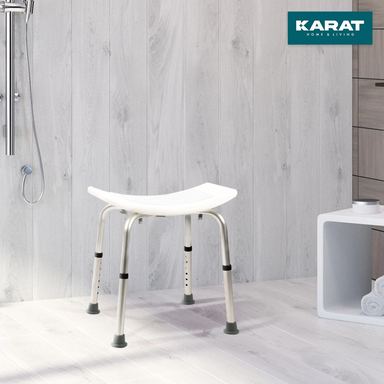Dusch- Und Badhocker Noah Plus | Höhenverstellbar | Rutschfeste Gummifüße | Tragkraft Bis 136 Kg 7 Dusch- Und Badhocker Noah Plus | Höhenverstellbar | Rutschfeste Gummifüße | Tragkraft Bis 136 Kg – Bild 5