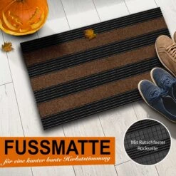 Türmatte Elbe | Schwarz/Braun | 46 X 76 Cm 14 Türmatte Elbe | Schwarz/Braun | 46 X 76 Cm -Floordirekt Elbe Schmutzfangsmatte Home