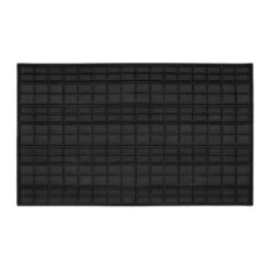 Türmatte Elbe | Schwarz/Braun | 46 X 76 Cm 11 Türmatte Elbe | Schwarz/Braun | 46 X 76 Cm -Floordirekt Elbe Rueckseite schwarz