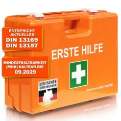 Erste-Hilfe-Koffer | Mittel | DIN 13169 | Für Mittelgroße Betriebe