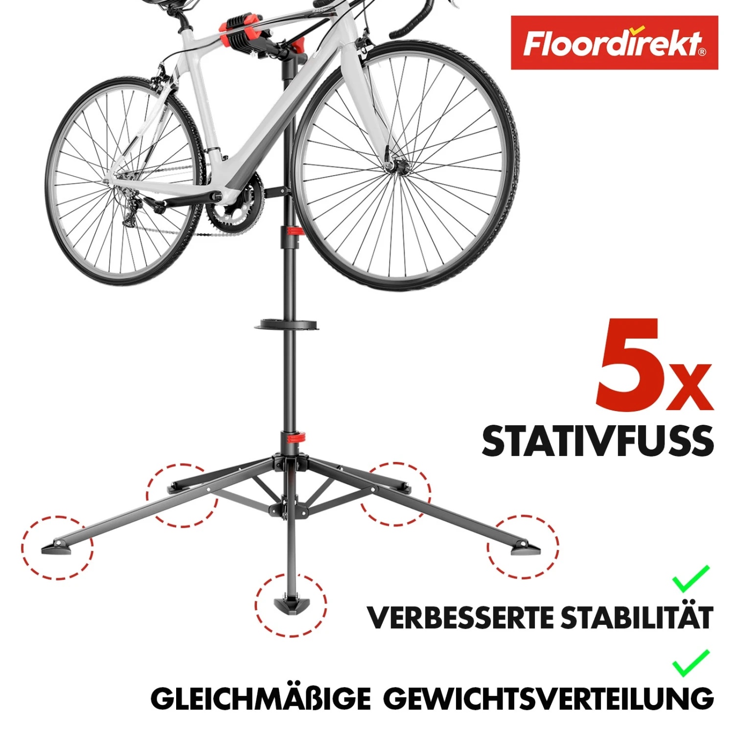 Fahrrad Montageständer | Lois | Höhenverstellbar Und Individuell Anpassbar | Tragkraft Bis 30 Kg 9 Fahrrad Montageständer | Lois | Höhenverstellbar Und Individuell Anpassbar | Tragkraft Bis 30 Kg – Bild 7
