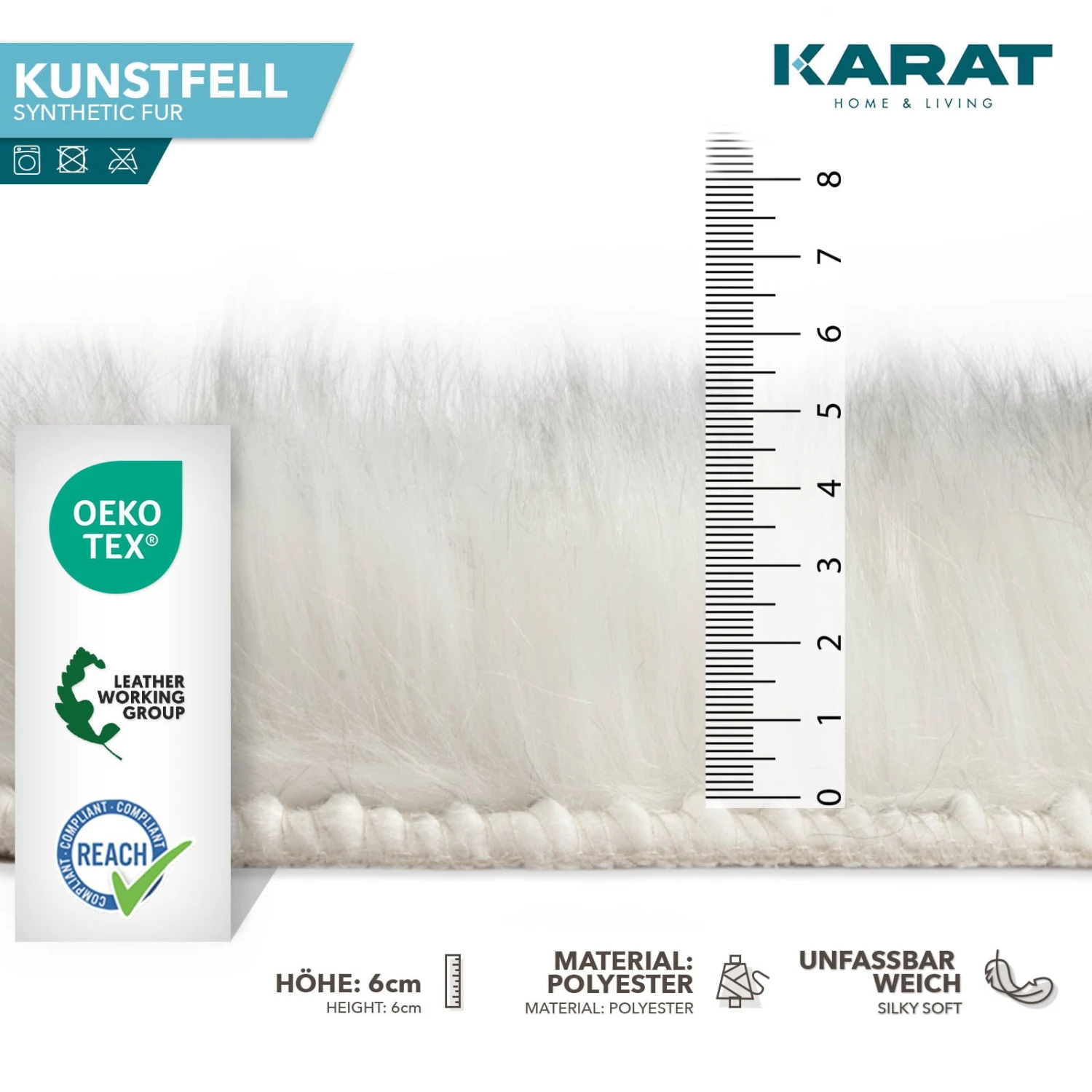 Kunstfell Nelly | Flauschiges Dekofell | Individuell Einsetzbar | In Verschiedenen Farben 8 Kunstfell Nelly | Flauschiges Dekofell | Individuell Einsetzbar | In Verschiedenen Farben – Bild 6