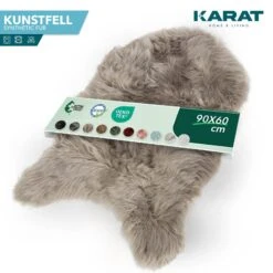 Kunstfell Nelly | Flauschiges Dekofell | Individuell Einsetzbar | In Verschiedenen Farben 38 Kunstfell Nelly | Flauschiges Dekofell | Individuell Einsetzbar | In Verschiedenen Farben -Floordirekt Fakelongwoolsheepskinrug DarkBeige 01.3