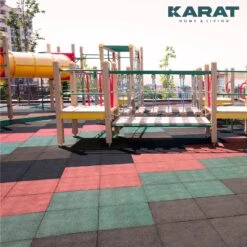 Fallschutzmatte | Play Protect | Universelle & Wetterfeste Bodenschutzmatte Mit Drainage | In Vielen Farben | 50 X 50 Cm -Floordirekt Fallschutzmatte Play Protect 10