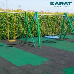 Fallschutzmatte | Play Protect | Universelle & Wetterfeste Bodenschutzmatte Mit Drainage | In Vielen Farben | 50 X 50 Cm -Floordirekt Fallschutzmatte Play Protect 19