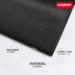 Gummiläufer | Fein Gerippt | Stärke: 3 Mm | Vielfältig Einsetzbar 11 Gummiläufer | Fein Gerippt | Stärke: 3 Mm | Vielfältig Einsetzbar -Floordirekt FeinGerippt 4 Material