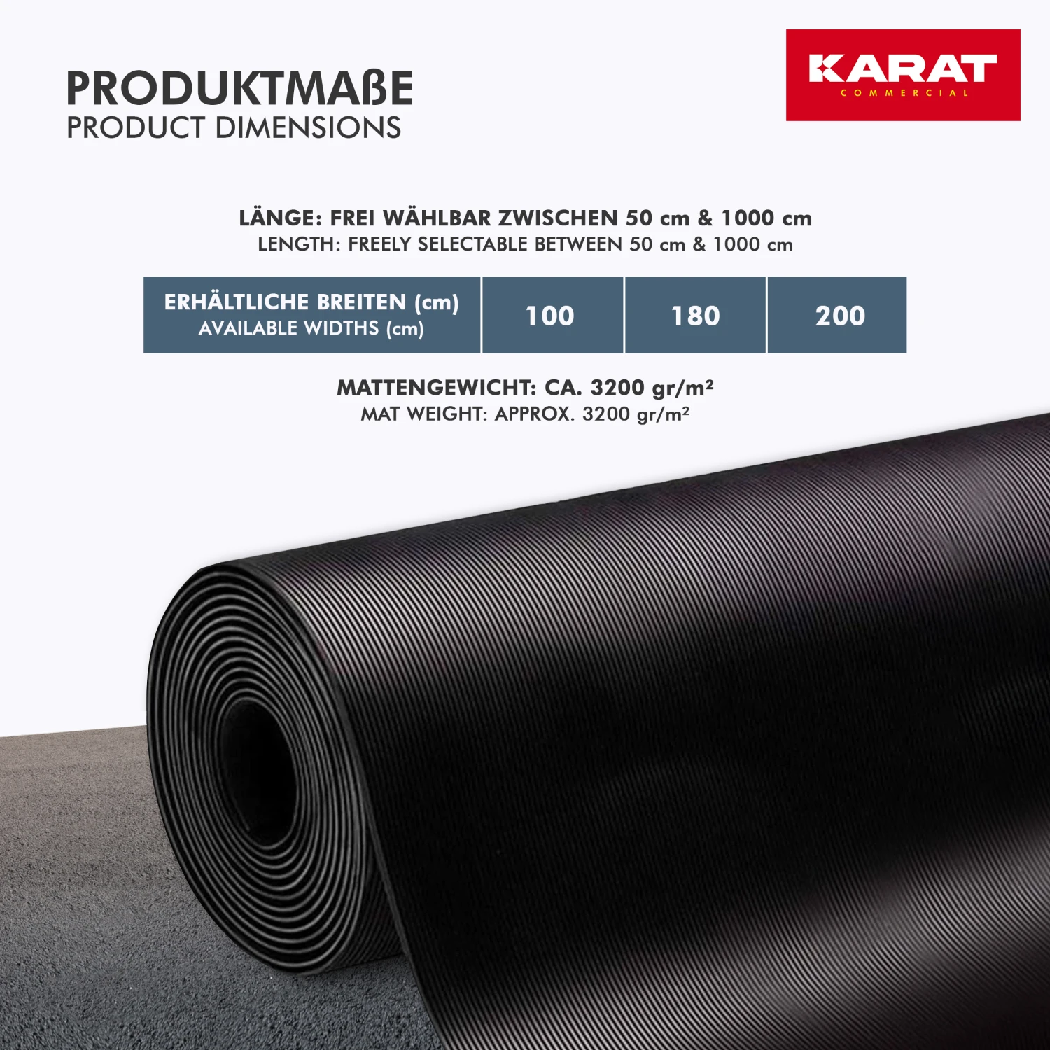 Gummiläufer | Fein Gerippt | Stärke: 3 Mm | Vielfältig Einsetzbar 4 Gummiläufer | Fein Gerippt | Stärke: 3 Mm | Vielfältig Einsetzbar – Bild 2