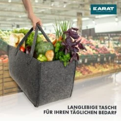 Filztasche Conny | Kaminholztasche | Einkaufstasche | Faltbar | 2er Oder 4er Set 14 Filztasche Conny | Kaminholztasche | Einkaufstasche | Faltbar | 2er Oder 4er Set -Floordirekt Filztasche4erset 6