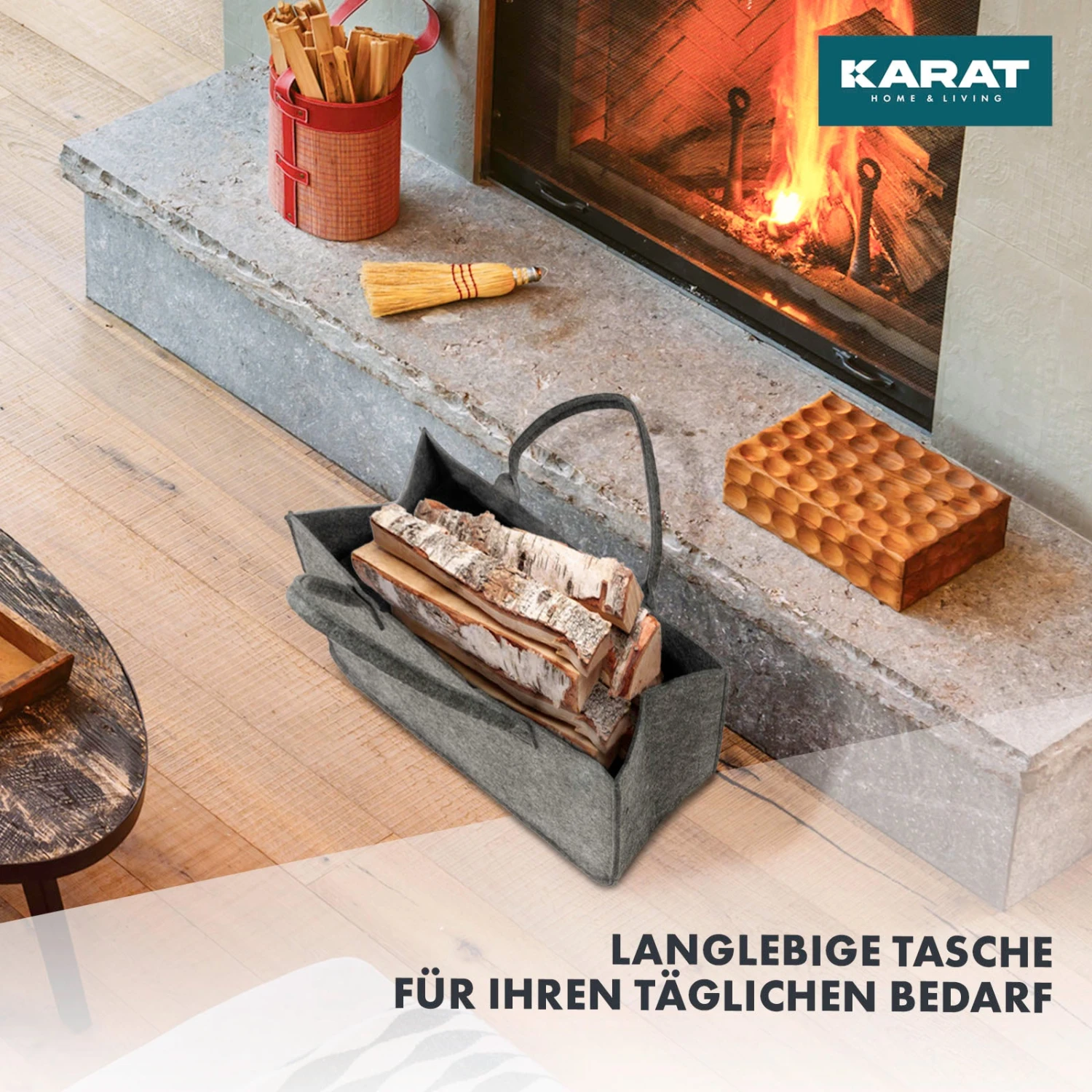 Filztasche Conny | Kaminholztasche | Einkaufstasche | Faltbar | 2er Oder 4er Set 9 Filztasche Conny | Kaminholztasche | Einkaufstasche | Faltbar | 2er Oder 4er Set – Bild 7