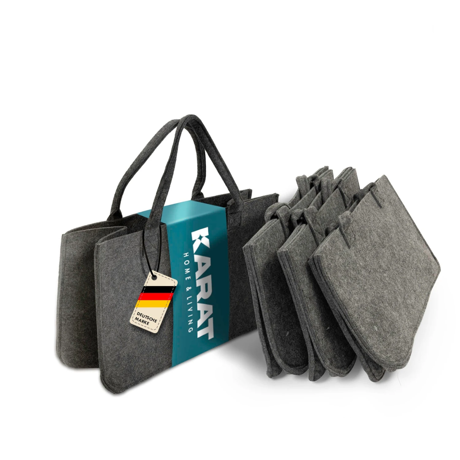 Filztasche Conny | Kaminholztasche | Einkaufstasche | Faltbar | 2er Oder 4er Set 3 Filztasche Conny | Kaminholztasche | Einkaufstasche | Faltbar | 2er Oder 4er Set