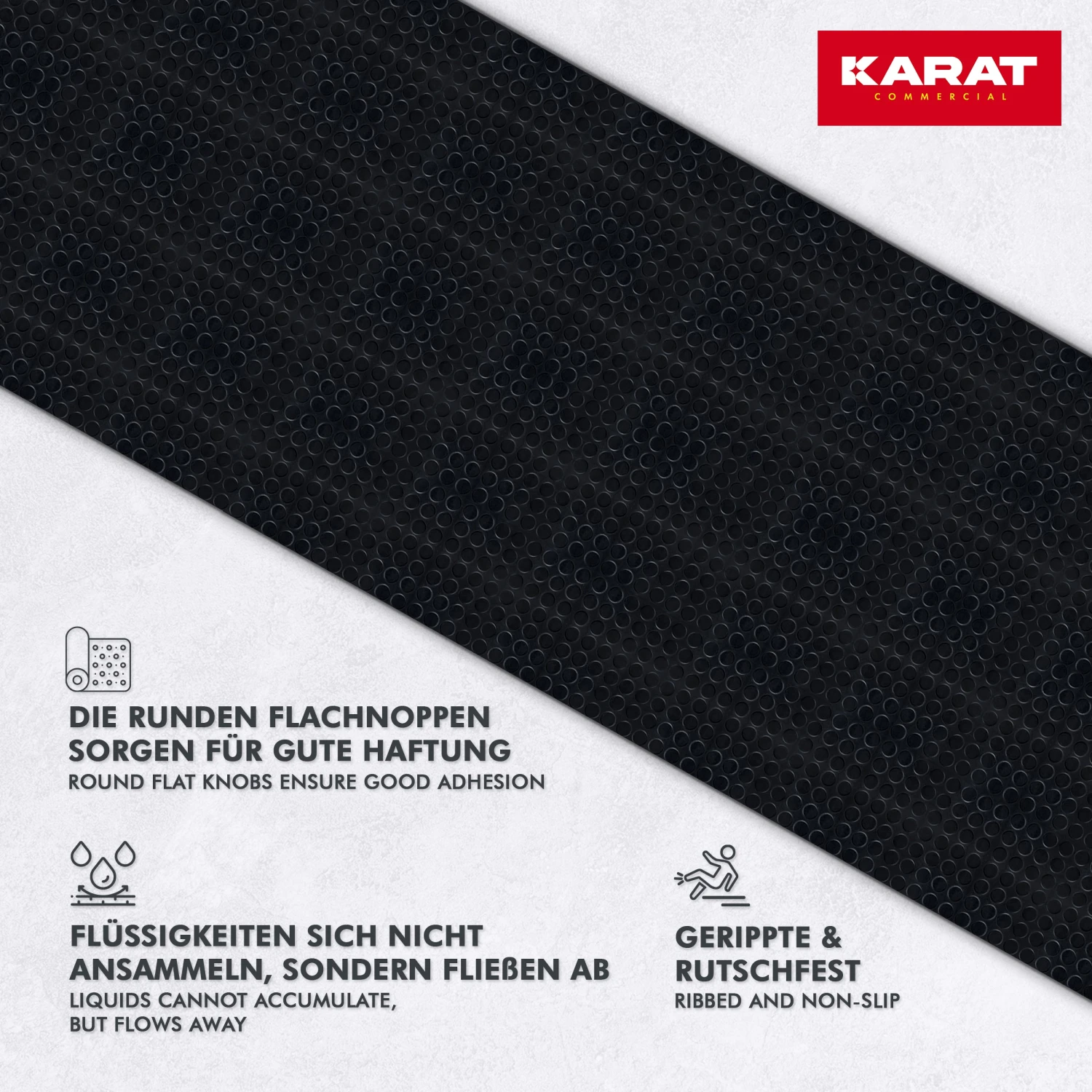 Gummiläufer | Gummimatte Mit Flachnoppen | Stärke: 3 Mm 6 Gummiläufer | Gummimatte Mit Flachnoppen | Stärke: 3 Mm – Bild 4