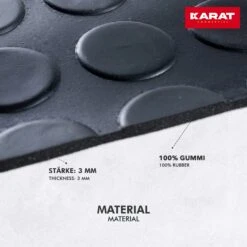 Gummiläufer | Gummimatte Mit Flachnoppen | Stärke: 3 Mm 11 Gummiläufer | Gummimatte Mit Flachnoppen | Stärke: 3 Mm -Floordirekt Flachnoppen 4 Material