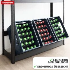 Flaschenkastenständer | Osaka | Getränkekistenregal Aus Pulverbeschichtetem Stahl Für 3 Bis 9 Kästen 28 Flaschenkastenständer | Osaka | Getränkekistenregal Aus Pulverbeschichtetem Stahl Für 3 Bis 9 Kästen -Floordirekt FlaschenkastenregalOsaka 7