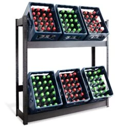 Flaschenkastenständer | Osaka | Getränkekistenregal Aus Pulverbeschichtetem Stahl Für 3 Bis 9 Kästen 30 Flaschenkastenständer | Osaka | Getränkekistenregal Aus Pulverbeschichtetem Stahl Für 3 Bis 9 Kästen -Floordirekt FlaschenkastenregalOsaka 9