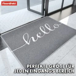 Fußmatte Für Den Eingangsbereich | Vinyl Spaghettimatte | In Zwei Farben, Mit Oder Ohne Aufdruck 29 Fußmatte Für Den Eingangsbereich | Vinyl Spaghettimatte | In Zwei Farben, Mit Oder Ohne Aufdruck -Floordirekt Fussabtreter Spaghettimatten 7.HelloGrau