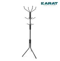 Garderobenständer | Theo | 12 Haken | Schwarz | Mit Dreibein-Standfuß 11 Garderobenständer | Theo | 12 Haken | Schwarz | Mit Dreibein-Standfuß -Floordirekt Garderobenstander Theo 1.Mainimage