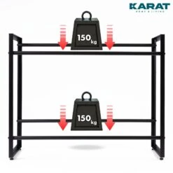 Flaschenkastenständer Kenji | Robustes Lagerregal Für Büro, Küche, Garage Oder Flur | Schwarz | In 2 Größen Erhältlich 25 Flaschenkastenständer Kenji | Robustes Lagerregal Für Büro, Küche, Garage Oder Flur | Schwarz | In 2 Größen Erhältlich -Floordirekt GetraenkekistenregalKenji 10