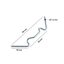 Gewächshausklammern | Montageklammern Für Den Gartenbau | 8,5 X 3 Cm 11 Gewächshausklammern | Montageklammern Für Den Gartenbau | 8,5 X 3 Cm -Floordirekt GewachshausnKlammern Masse